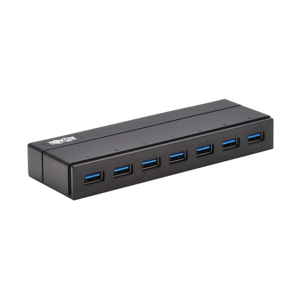 Tripp Lite U360-007-INT 7-Port USB-A Mini Hub - USB 3.2 Gen 1, International Plug Adapters U360-007-INT 037332272058