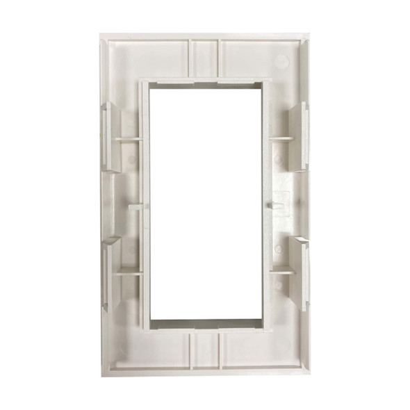 Tripp Lite N042F-WF2 Double-Gang French-Style Gang Frame, White, TAA N042F-WF2 037332268969