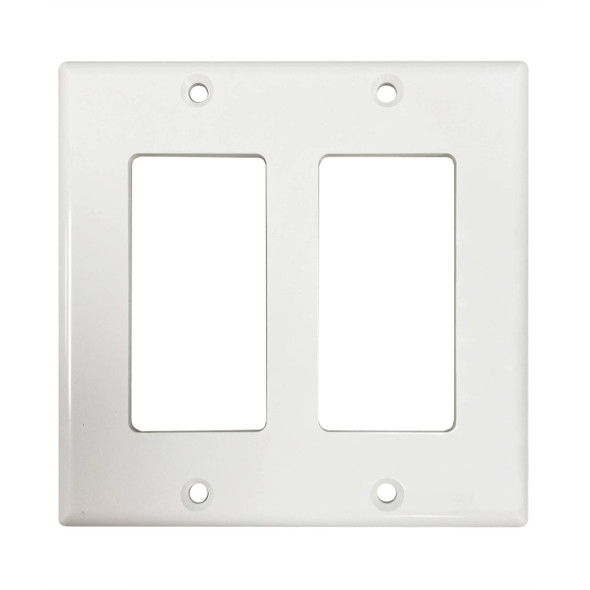 Tripp Lite N042DAB-002-IV Safe-IT Double-Gang Antibacterial Wall Plate, Decora Style, Ivory, TAA N042DAB-002-IV 037332269072