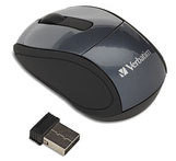 Verbatim 97470 023942974703 Wireless Mini Travel Mouse GRA