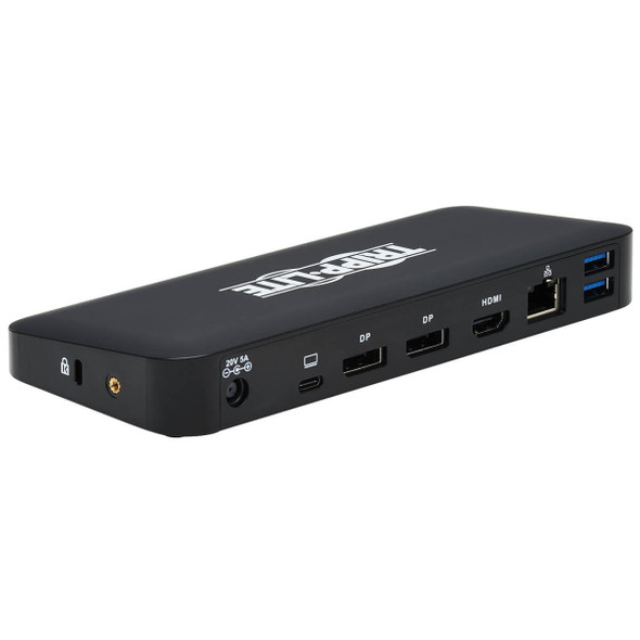 Tripp Lite USB-C Dock, Triple Display - 4K 60 Hz HDMI/DisplayPort, USB 3.2 Gen 2, USB-A/USB-C Hub, GbE, 85W PD Charging, Black U442-DOCK8-B 037332265975