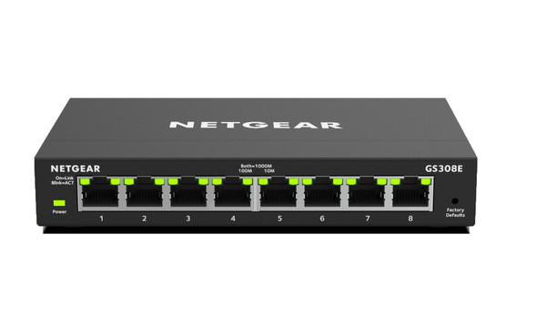 Netgear 8-Port Gigabit Ethernet Plus Switch (GS308E) 44172
