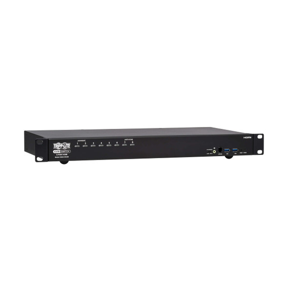 Tripp Lite B024-H4U08 8-Port 4K HDMI/USB KVM Switch - 4K 60 Hz Video/Audio, USB Peripheral Sharing, 1U Rack-Mount B024-H4U08 037332269232