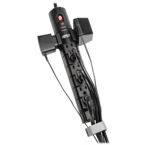 Tripp Lite Protect It! 8-Outlet Surge Protector, 6-ft. Cord, 2160 Joules, Tel/DSL Protection, Cord Clip TLP806TEL 037332175229