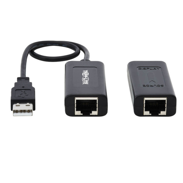 Tripp Lite B203-101-POC 1-Port USB over Cat5/Cat6 Extender Kit with Power over Cable - USB 2.0, Up to 164.04 ft. (50M), Black B203-101-POC 037332252883