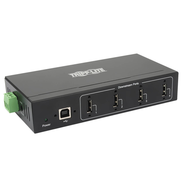 Tripp Lite U223-004-IND-1 4-Port Industrial-Grade USB 2.0 Hub - 15 kV ESD Immunity, Metal Housing, Wall/DIN Mountable U223-004-IND-1 037332253026