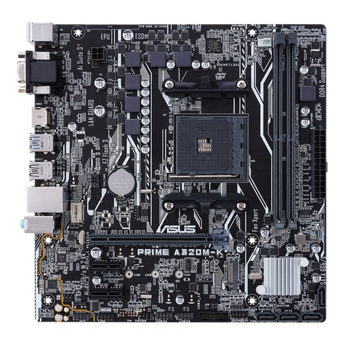 ASUS MB PRIME A320M-K AMD A320 Socket AM4 micro ATX PRIME A320M-K 889349672068
