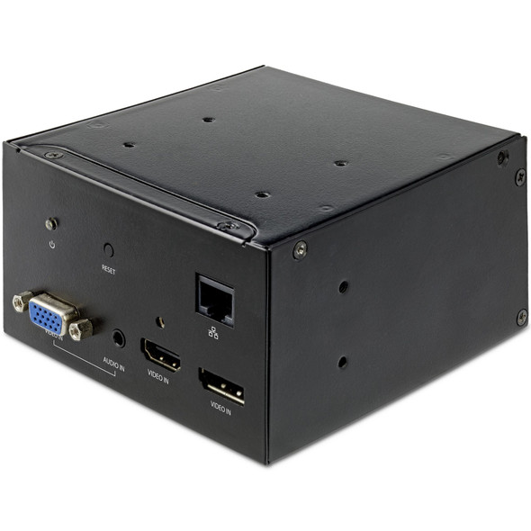 StarTech.com Conference Table Box for AV Connectivity & Power/Charging - 4K HDMI output with HDMI, DP, & VGA Inputs, GbE, Audio - Charging Station w/ 2x USB-A & 2x 120V UL AC Outlets KITBXAVHDPNA 065030891189