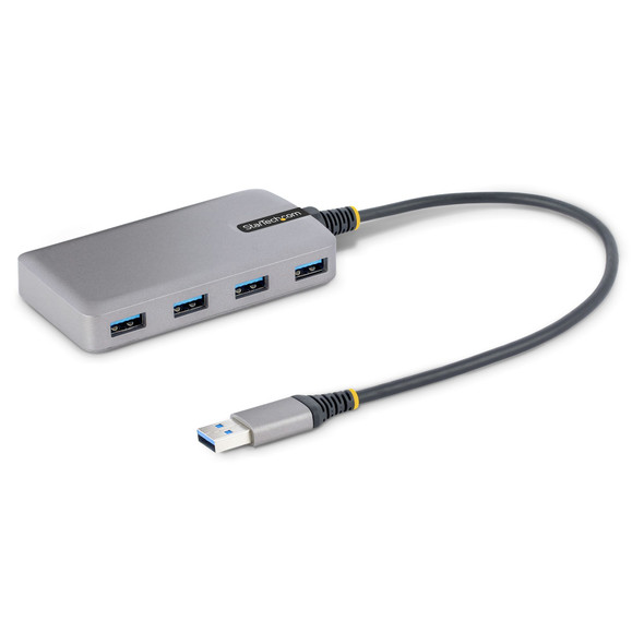 StarTech.com 4-Port USB Hub - USB 3.0 5Gbps, Bus Powered, USB-A to 4x USB-A Hub w/ Optional Auxiliary Power Input - Portable Desktop/Laptop USB Hub, 1ft/30cm Cable, USB Expansion Hub 5G4AB-USB-A-HUB 065030893220