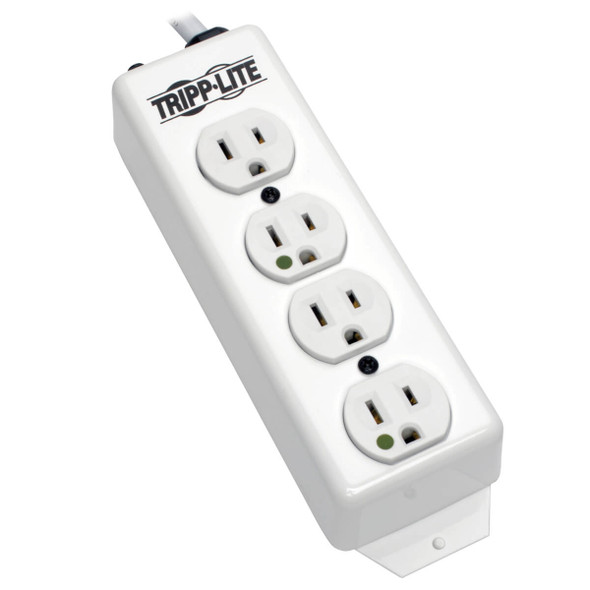 Tripp Lite NOT for Patient-Care Vicinity – UL 1363 Medical-Grade Power Strip with 4 Hospital-Grade Outlets, 15 ft. Cord PS-415-HG 037332118479