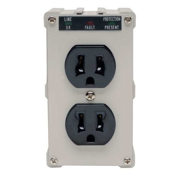 Tripp Lite IBLOK2-0 surge protector Black, Grey 2 AC outlet(s) 120 V IBLOK2-0 037332010155