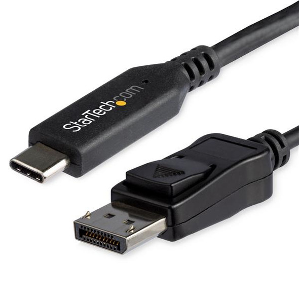 StarTech.com 6ft/1.8m USB C to DisplayPort 1.4 Cable - 4K/5K/8K USB Type-C to DP 1.4 Alt Mode Video Adapter Converter - HBR3/HDR/DSC - 8K 60Hz DP Monitor Cable for USB-C/Thunderbolt 3 CDP2DP146B 065030880350