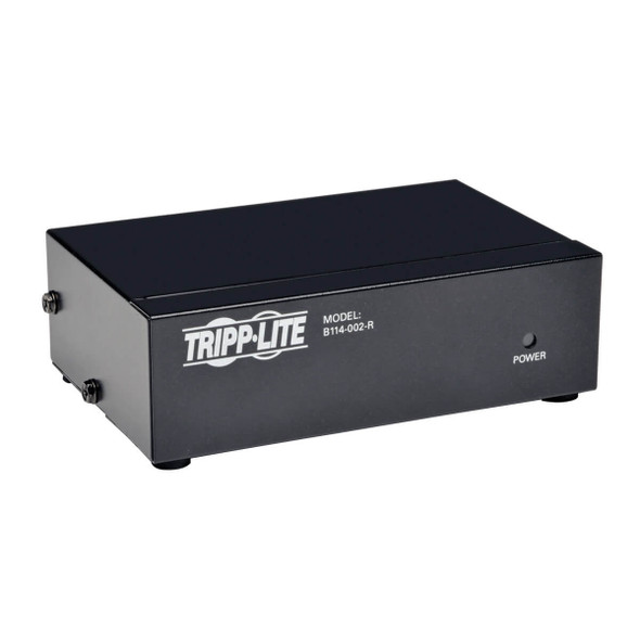Tripp Lite 2-Port VGA/SVGA Video Splitter with Signal Booster, High Resolution Video, 350MHz, (HD15 M/2xF) B114-002-R 037332124890