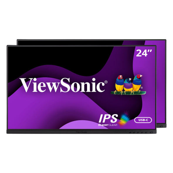 Viewsonic VG Series VG2455_56a_H2 61 cm (24") 1920 x 1080 pixels Full HD Black VG2455_56A_H2 766907013450