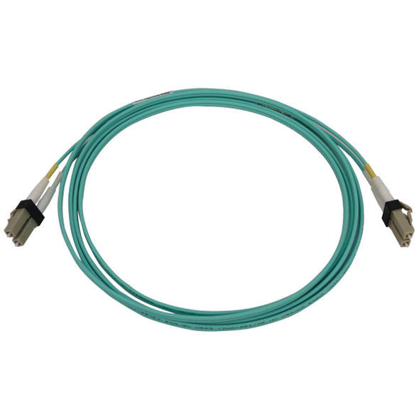 Tripp Lite N820X-02M 400G Multimode 50/125 OM3 Switchable Fiber Optic Cable (Duplex LC-PC M/M), LSZH, Aqua, 2 m (6.6 ft.) N820X-02M 037332271594