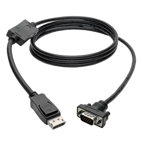 Tripp Lite P581-006-VGA DisplayPort to VGA Active Adapter Cable (DP with Latches to HD15 M/M), 6 ft. (1.8 m) P581-006-VGA 037332182500