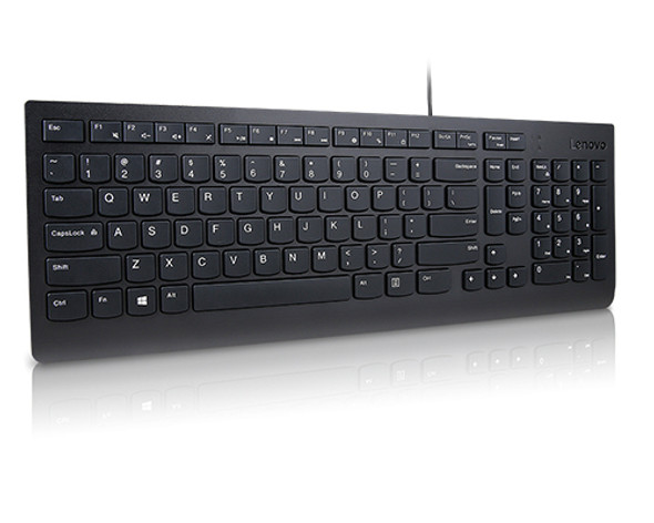 Lenovo Essential keyboard USB ĄŽERTY English, French Black 4Y41C68655 195713015707