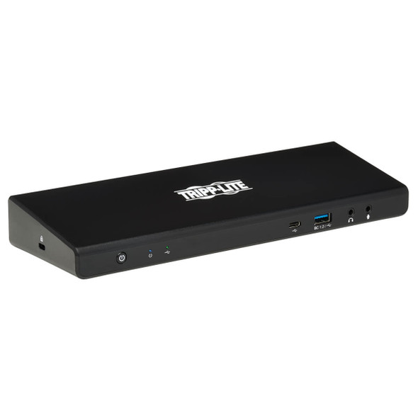 Tripp Lite USB-C Dock, Dual Display - 5K 60 Hz DP, 4K 60 Hz HDMI, USB 3.2 Gen 1, USB-A/C Hub, GbE, 85W PD Charging U442-DOCK21-B 037332253477