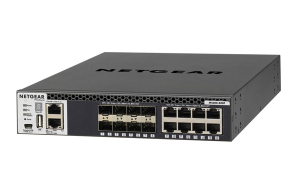 NETGEAR M4300-8X8F Managed L3 10G Ethernet (100/1000/10000) 1U Black XSM4316S-100NES 606449110005