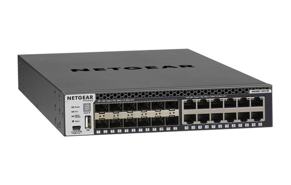 NETGEAR M4300-12X12F Managed L2/L3 10G Ethernet (100/1000/10000) 1U Black XSM4324S-100NES 606449110036