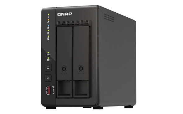 QNAP Network Attached Storage TS-253E-8G-US 2-Bay desktop NAS Celeron J6412 8GB RAM 2x2.5GbE Retail TS-253E-8G-US 885022024520