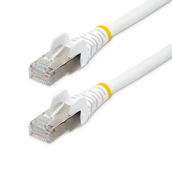 StarTech CB NLWH-2F-CAT6A-PATCH 2ft CAT6a Ethernet Cable White Retail NLWH-2F-CAT6A-PATCH 65030896931