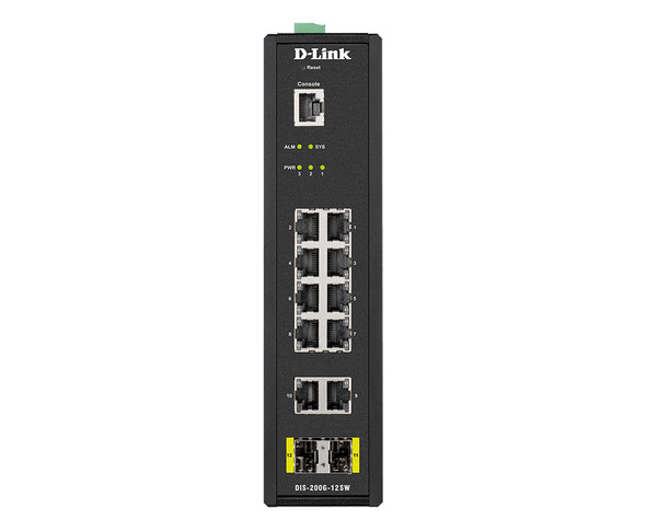 D-Link NT DIS-200G-12SW 12-Port MNGD Industrial Switch Brown Box DIS-200G-12SW 790069433528