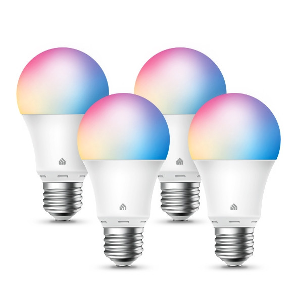 TP-Link Accessory KL125P4 Kasa Smart Wi-Fi Light Bulb Multicolor 4-Pack Retail KL125P4 840030702396