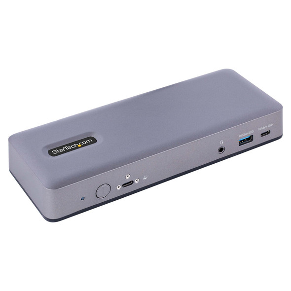 StarTech.com USB-C Docking Station - Multi Monitor HDMI/DP/DP Alt-mode USB-C Dock - 3x 4K30 / 2x 4K60 - 7-Port USB Hub - 60W Power Delivery - GbE - 3.5mm Audio - Works With Chromebook certified 065030891967