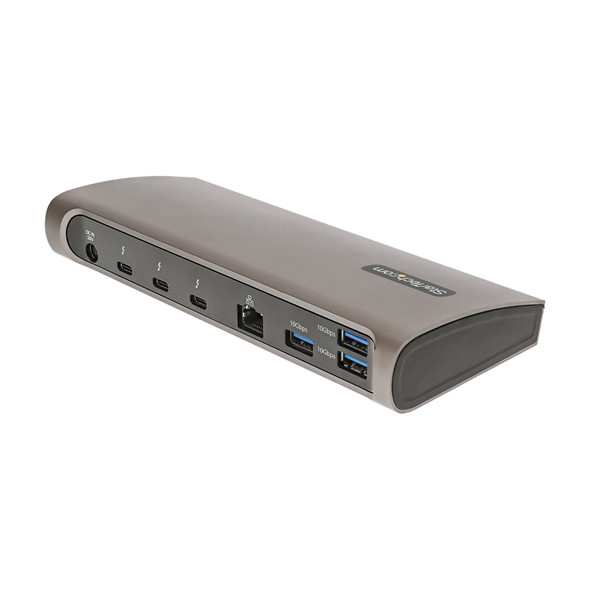 StarTech.com Thunderbolt 4 Dock, 96W Power Delivery, Single 8K/Dual Monitor 4K 60Hz, 3xTB4/USB4 ports, 4xUSB-A, SD, GbE, Thunderbolt 4 Docking Station for Windows or TB3 MacBook, 0.8m Cable 065030892551