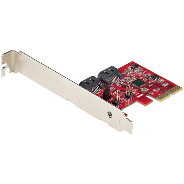 StarTech.com SATA PCIe Card - 2 Port PCIe SATA Expansion Card - 6Gbps - Full/Low Profile - PCI Express to SATA Adapter/Controller - ASM1062R SATA RAID - PCIe to SATA Converter 065030893169