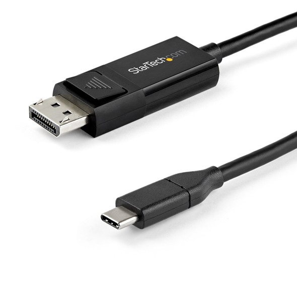 StarTech.com 3ft (1m) USB C to DisplayPort 1.4 Cable 8K 60Hz/4K - Bidirectional DP to USB-C or USB-C to DP Reversible Video Adapter Cable -HBR3/HDR/DSC - USB Type-C/TB3 Monitor Cable 065030887939