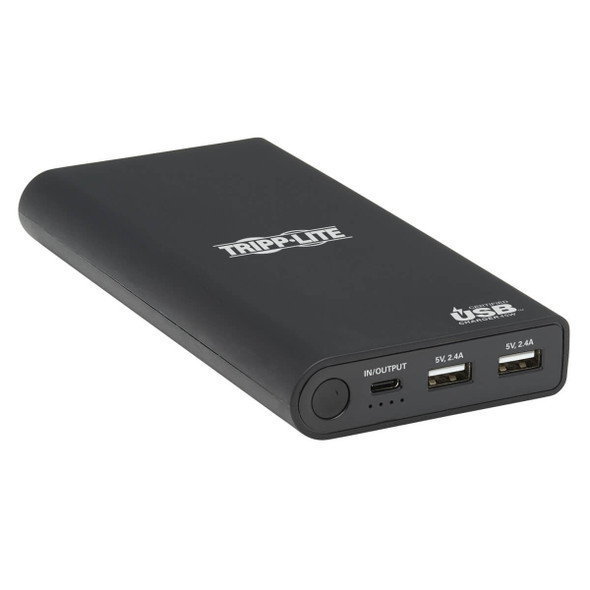 Tripp Lite UPB-20K0-2U1C Portable Charger - 2x USB-A, USB-C with PD Charging, 20,100mAh Power Bank, Lithium-Ion, USB-IF, Black 037332214218