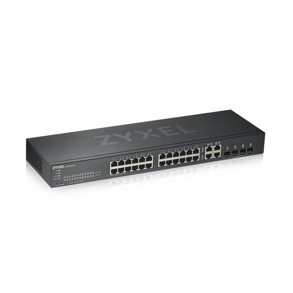Zyxel GS1920-24V2 network switch Managed Gigabit Ethernet (10/100/1000) Black 760559125561
