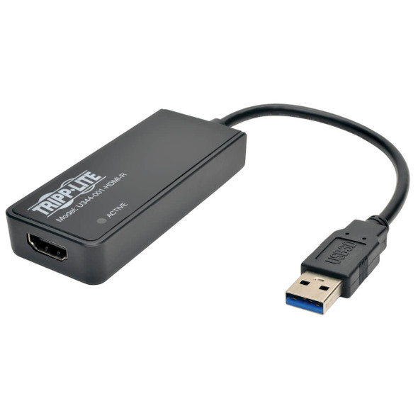 Tripp Lite U344-001-HDMI-R USB 3.0 SuperSpeed to HDMI Dual Monitor External Video Graphics Card Adapter, 512 MB SDRAM - 2048x1152,1080p 037332174208