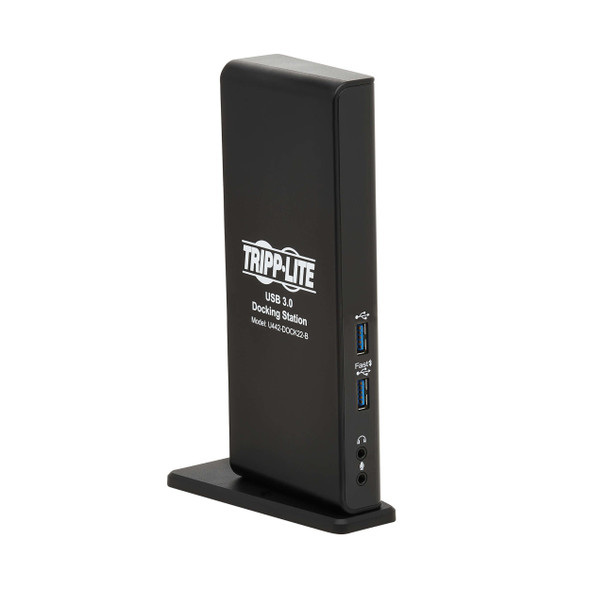Tripp Lite U442-DOCK22-B USB-A / USB-C Dual Display Docking Station - 1080p 60 Hz HDMI, USB 3.2 Gen 1, USB-A Hub, GbE 037332267160