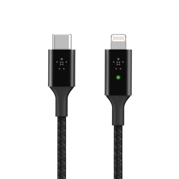 Belkin Smart LED USB-C to Lightning Black 745883811472