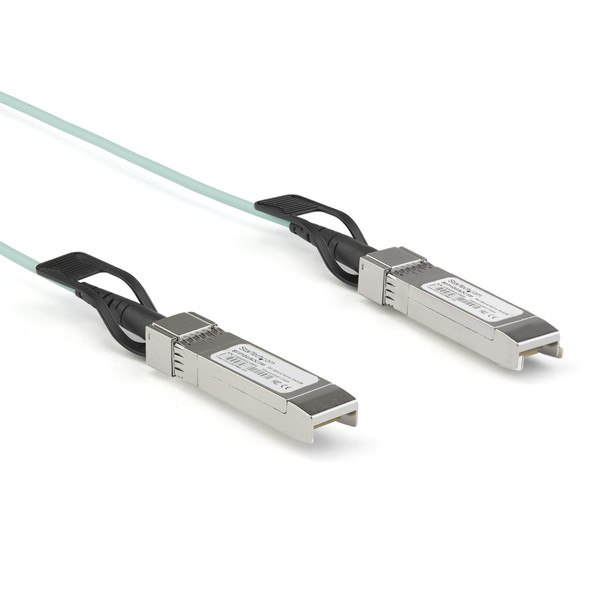 StarTech.com Dell EMC AOC-SFP-10G-5M Compatible 5m/16.4ft 10G SFP+ to SFP+ AOC Cable - 10GbE SFP+ Active Optical Fiber - 10Gbps SFP Plus/Mini GBIC/Transceiver Module Cable - 065030883375