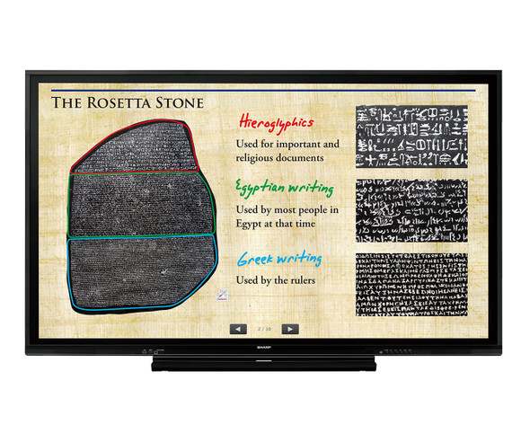 Sharp PNC751H interactive whiteboard 190.5 cm (75") 3840 x 2160 pixels Touchscreen Black HDMI 074000067004