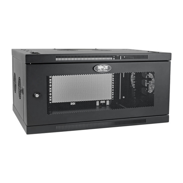 Tripp Lite SRW6UDPVRT SmartRack 6U Low-Profile Switch-Depth-Plus Wall-Mount Mini Rack Enclosure, Wide 037332236470