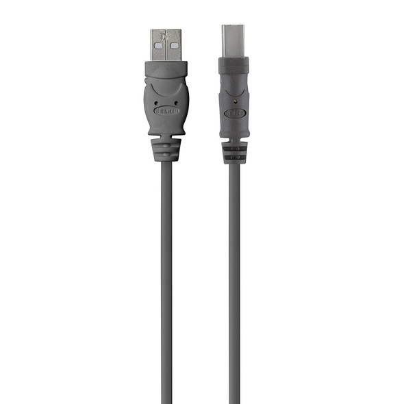 Belkin F3U154BT0.9M USB cable 0.9 m USB 2.0 USB A USB B Grey 745883713394