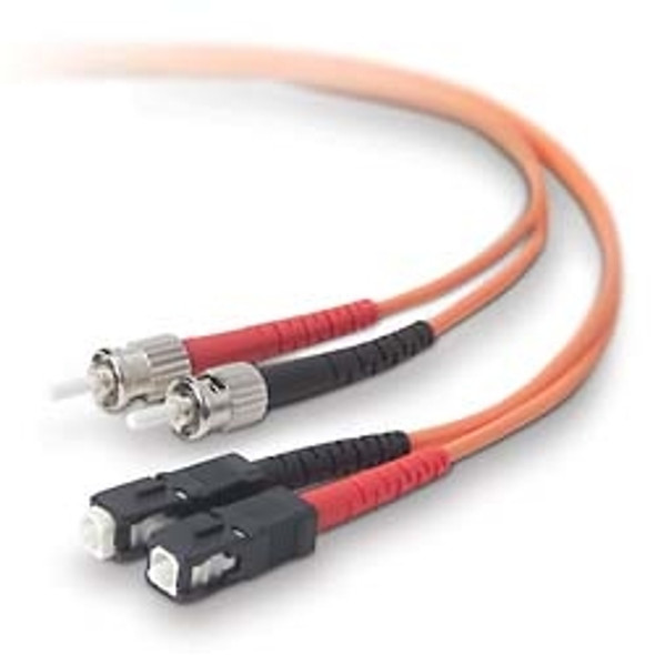 Belkin Cable/Patch Multi Mode ST SC Duplex 5m fibre optic cable Orange 722868610244