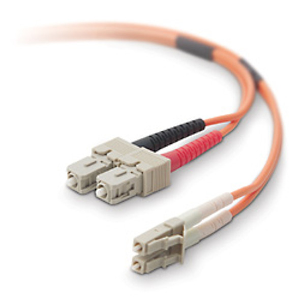 Belkin Fiber Optic Cable; Multimode LC/SC Duplex MMF, 62.5/125 fibre optic cable 20 m Orange 722868419908