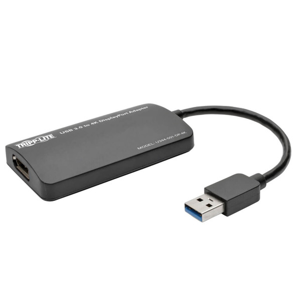 Tripp Lite U344-001-DP-4K USB 3.0 SuperSpeed to 4K DisplayPort Dual-Monitor External Video Graphics Card Adapter, 512 MB SDRAM 037332192134