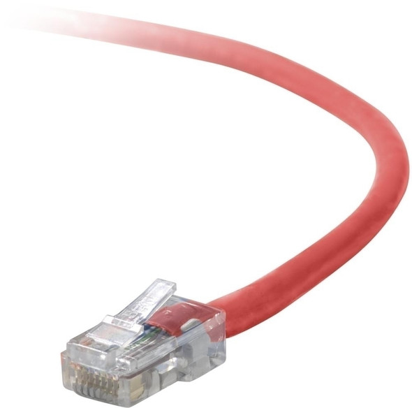 Belkin Cat5e Patch Cable, 12ft, 1 x RJ-45, 1 x RJ-45, Red networking cable 3.6 m 722868153369