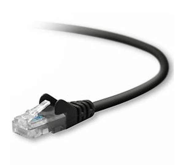 Belkin CAT5e Snagless Crossover Patch Cable 20 ft networking cable Black 6.096 m 722868748503