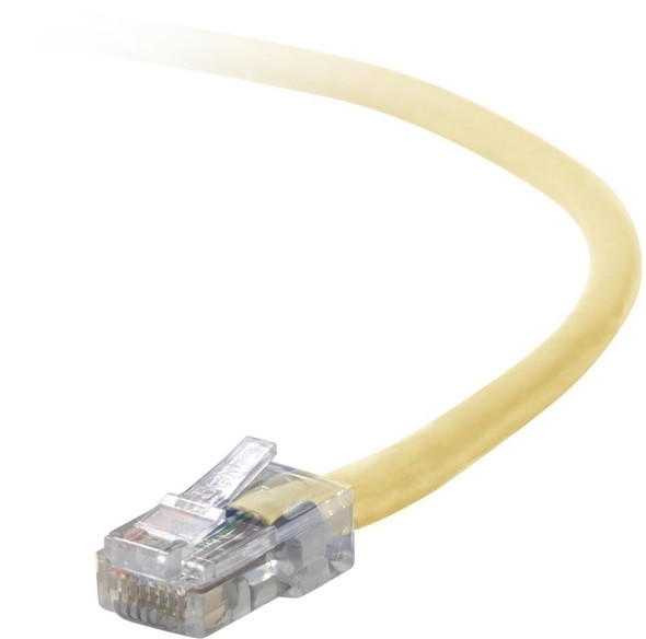 Belkin Cat5e, 12ft, 1 x RJ-45, 1 x RJ-45, Yellow networking cable 3.6 m 722868168981