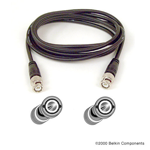 Belkin 50-Ohm coaxial cable 1.8 m BNC Black 722868108048