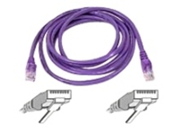 Belkin 900 Series Cat. 6 UTP Patch Cable 10ft Purple networking cable 3 m 722868603192