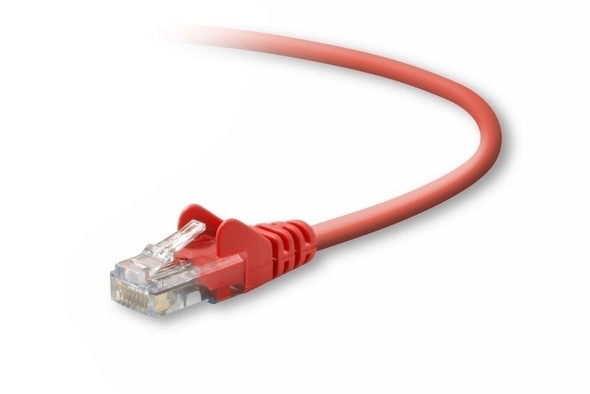 Belkin Cat5e Patch Cable, 15ft, 1 x RJ-45, 1 x RJ-45, Red networking cable 4.57 m 722868149164